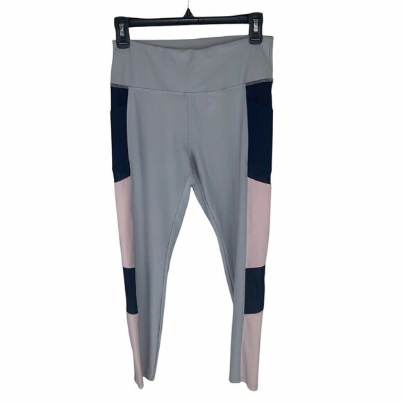 VOGO Athletics Women's M Medium Leggings Mesh Inserts Colorblock Compression Fit - Picture 1 of 5